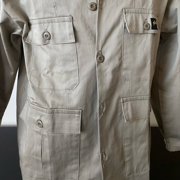 STAN RAY Natural Military Chore jacket Khaki Sz XL - Picture 10 of 17